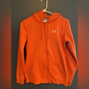 Women’s Under-armor zip sweatshirt: size: small